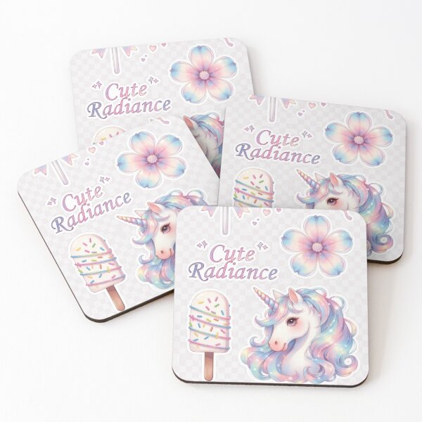 Item preview, Cute Radiance Rainbow Sticker Set designed and sold by CoquetteLunaCo.