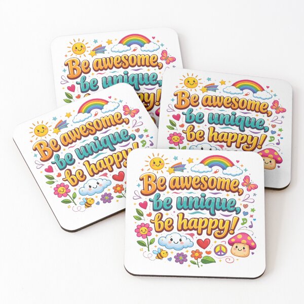 Item preview, Be Awesome Unique Happy Positive Quote Doodle Art designed and sold by DrukNaStyl.