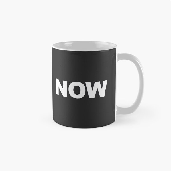 Item preview, NOW — White Minimal Bold Type Statement designed and sold by WORDPAUSE.