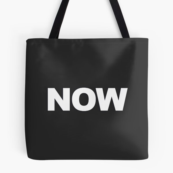 Item preview, NOW — White Minimal Bold Type Statement designed and sold by WORDPAUSE.