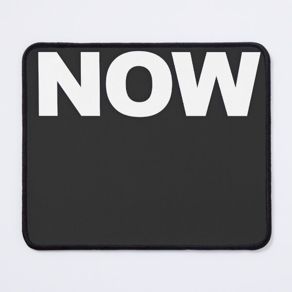Item preview, NOW — White Minimal Bold Type Statement designed and sold by WORDPAUSE.