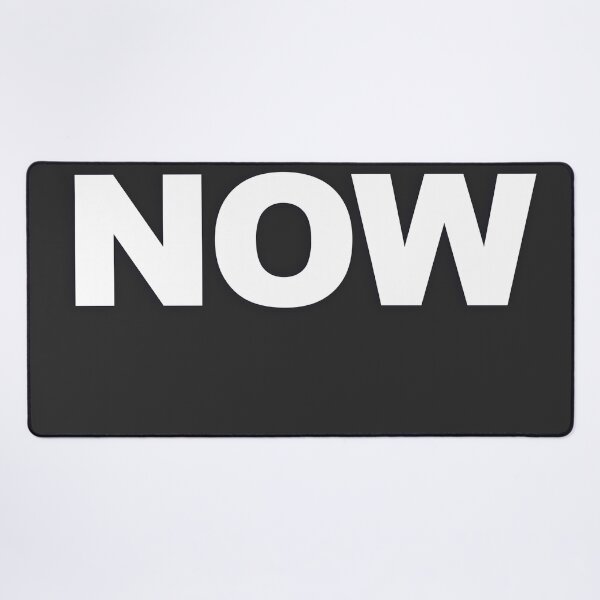 Item preview, NOW — White Minimal Bold Type Statement designed and sold by WORDPAUSE.
