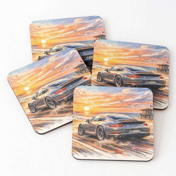 Item preview, Cinematic Porsche 911 Beach Cruise  designed and sold by Desikhanna123.