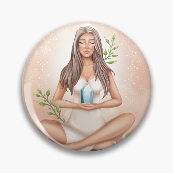 Item preview, I Accept Life - Aesthetic Woman Affirmation & Sacred Geometry designed and sold by natalidesign.