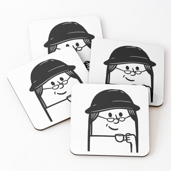 Item preview, Smart Thinker Doodle Character Drinking Coffee designed and sold by OddBeanStudio.