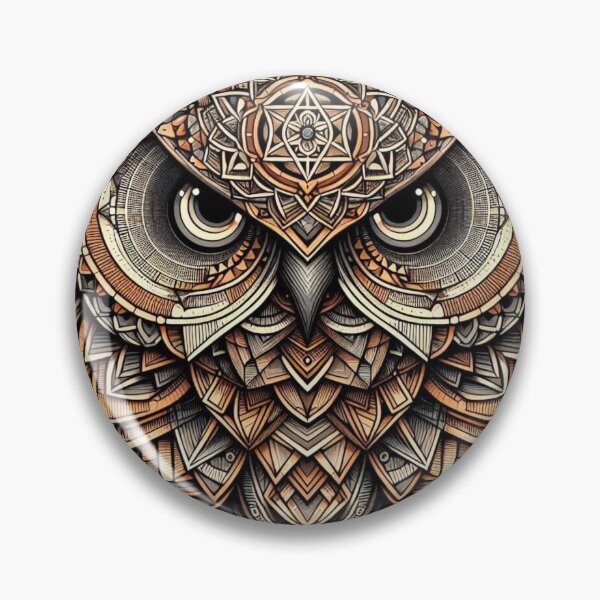 Item preview, Geometric Wise Owl Mandala Art designed and sold by Artist Bishhnu Banerji.