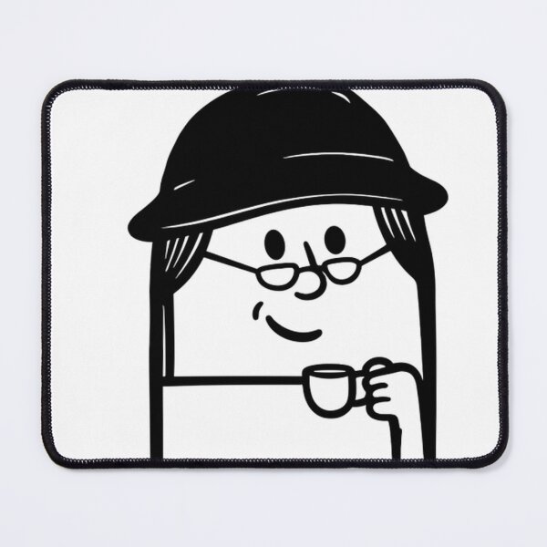 Item preview, Smart Thinker Doodle Character Drinking Coffee designed and sold by OddBeanStudio.