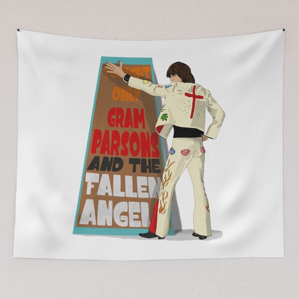 Artikelvorschau, Gram Parsons und die gefallenen Engel entworfen und verkauft von Sick Creativity.