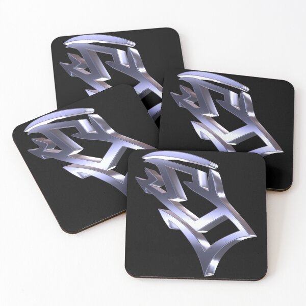 Item preview, Silver Liquid Chrome Abstract Graphic. designed and sold by HubiUrbanStudio.