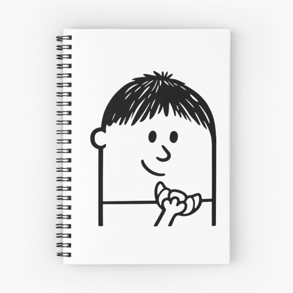 Item preview, Doodle Character Eating Croissant designed and sold by OddBeanStudio.