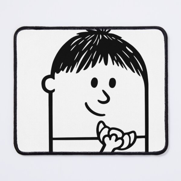 Item preview, Doodle Character Eating Croissant designed and sold by OddBeanStudio.