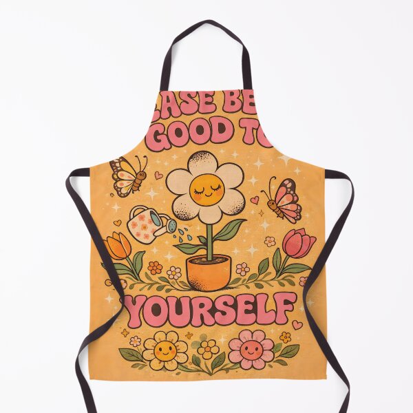 Item preview, Please Be Good To Yourself – Cute Floral Positivity Art designed and sold by Matinez Pink.