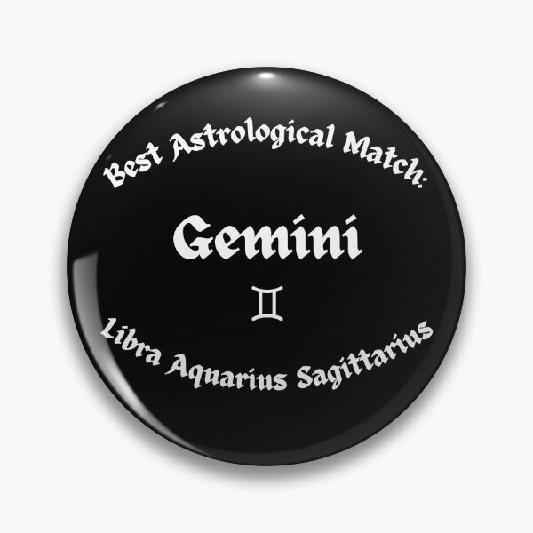 Item preview, Gemini Best Astrological Match – Libra, Aquarius & Sagittarius Gothic Design designed and sold by MOKRONOS.
