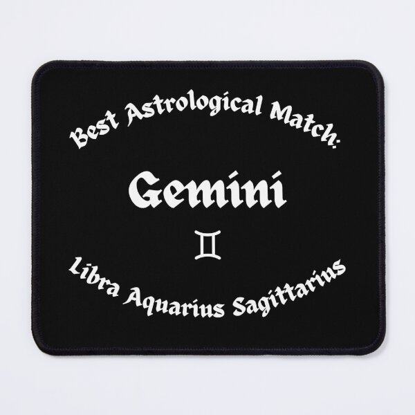 Item preview, Gemini Best Astrological Match – Libra, Aquarius & Sagittarius Gothic Design designed and sold by MOKRONOS.
