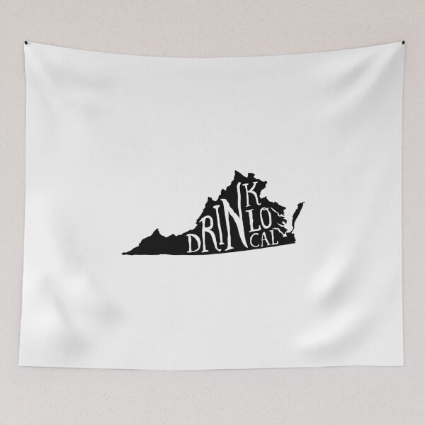 Item preview, Drink Local Virginia State Outline Craft Beer designed and sold by graf1k.