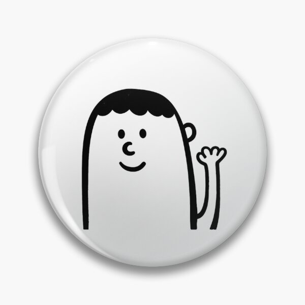 Item preview, Friendly Wave Doodle Saying Hello designed and sold by OddBeanStudio.