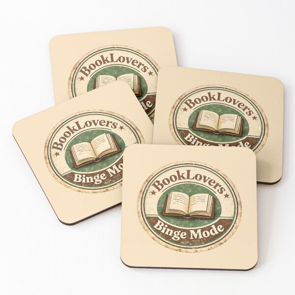 Item preview, BookLovers Binge Mode Vintage Style Literary Hobby designed and sold by SplashTastic.
