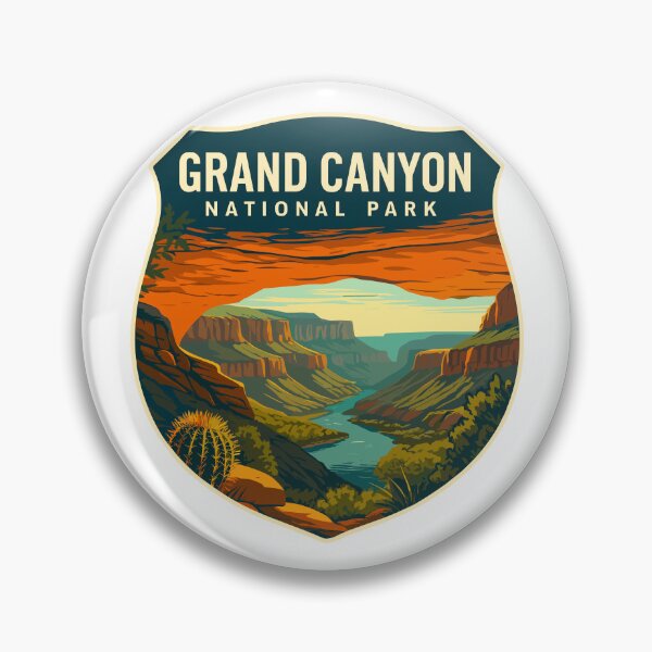 Item preview, Grand Canyon National Park Arizona Retro Badge designed and sold by Ismeal Von.