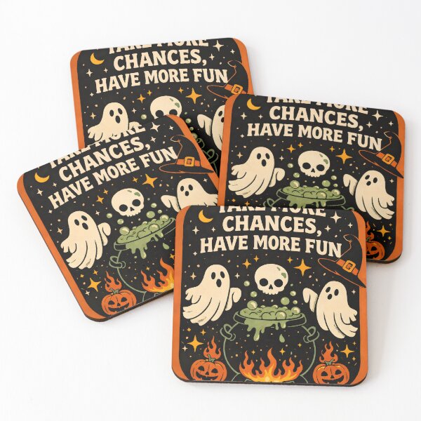 Item preview, Take More Chances – Spooky Halloween Motivation Art designed and sold by Matinez Pink.