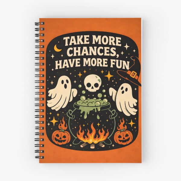 Item preview, Take More Chances – Spooky Halloween Motivation Art designed and sold by Matinez Pink.