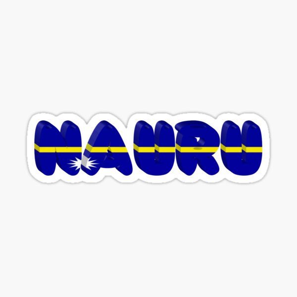"Nauru" Sticker for Sale by phandiltees Redbubble