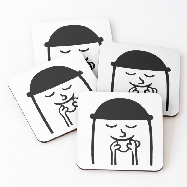 Item preview, Happy Coffee Drinker designed and sold by OddBeanStudio.