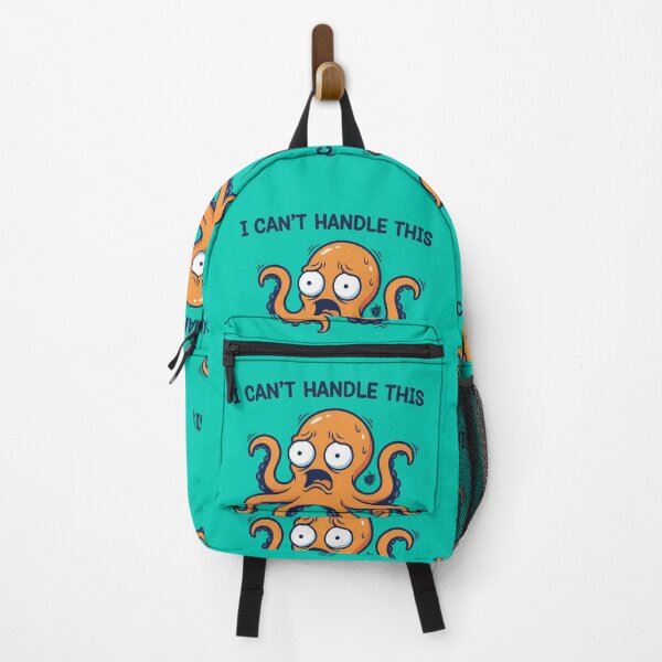 Item preview, Overwhelmed Octopus Sticker | Funny Anxiety Meme Animal designed and sold by ZyxDes.