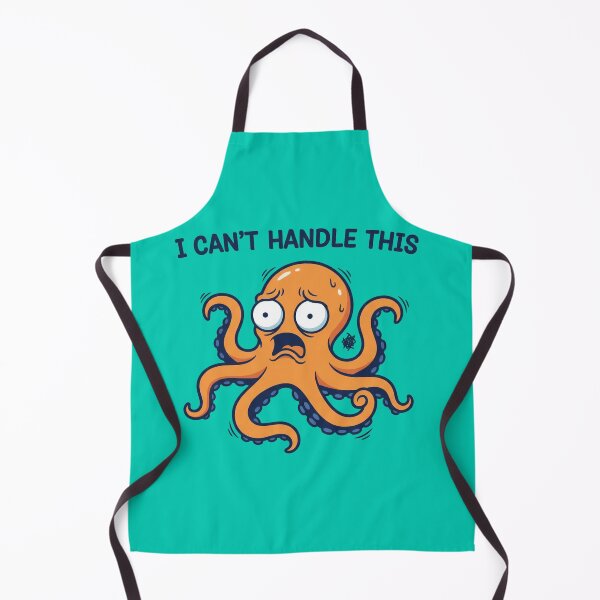 Item preview, Overwhelmed Octopus Sticker | Funny Anxiety Meme Animal designed and sold by ZyxDes.