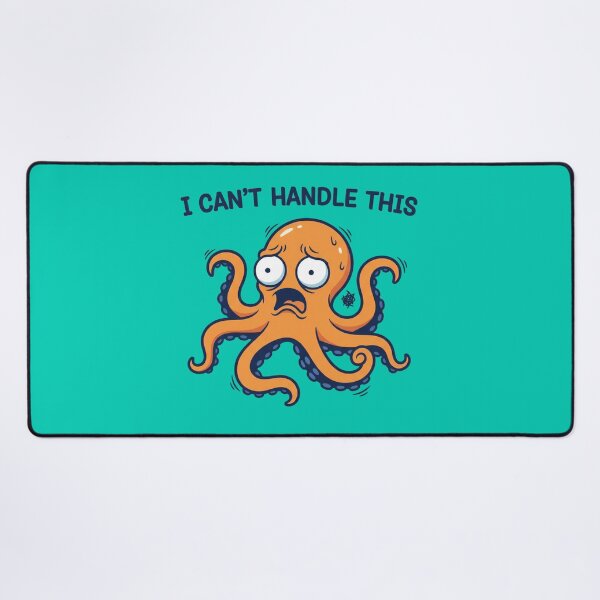 Item preview, Overwhelmed Octopus Sticker | Funny Anxiety Meme Animal designed and sold by ZyxDes.