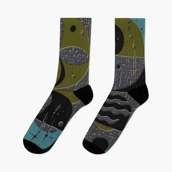 Item preview, modern boho dark cosmic tiles colorful geometric abstract design designed and sold by SmashingDeals.