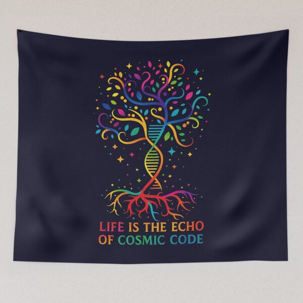 Item preview, Echoes of the Cosmic Code – DNA Tree of Life designed and sold by digijob.