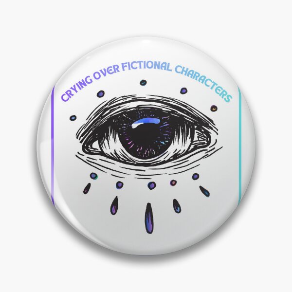 Item preview, Crying Over Fictional Characters | Booktok designed and sold by NightingaleBooks.