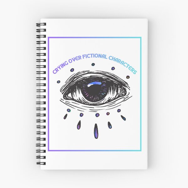 Item preview, Crying Over Fictional Characters | Booktok designed and sold by NightingaleBooks.