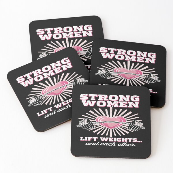 Item preview, Empowering Fitness Quote – “Strong Women Lift Weights and Each Other” Strength & Support Art designed and sold by Bright Nest Studio.