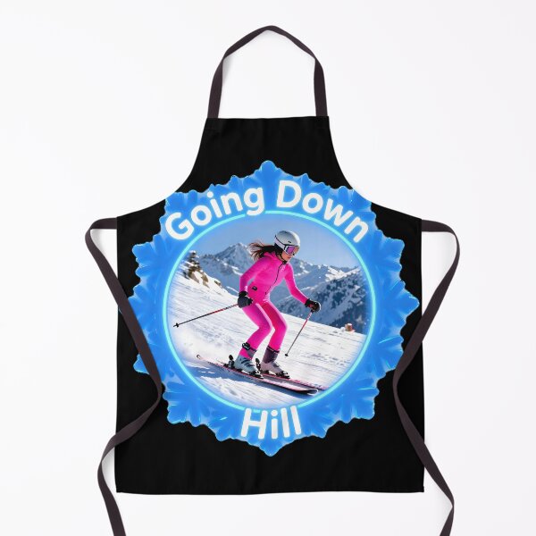 Item preview, Going Down Hill Skier Winter Sports Art designed and sold by AnimalAirtistry.