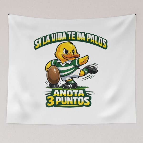 Item preview, Motivational Rugby Duck 3 Points designed and sold by Quack Republic | Camisetas.