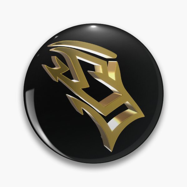 Artikelvorschau, Golden Chrome 3D Futuristic Graffiti. entworfen und verkauft von HubiUrbanStudio.