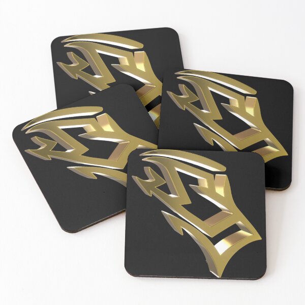 Item preview, Golden Chrome 3D Futuristic Graffiti. designed and sold by HubiUrbanStudio.