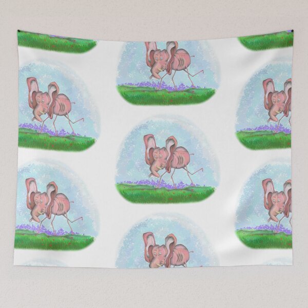 Item preview, pink elephant a0517 designed and sold by liquid-print.