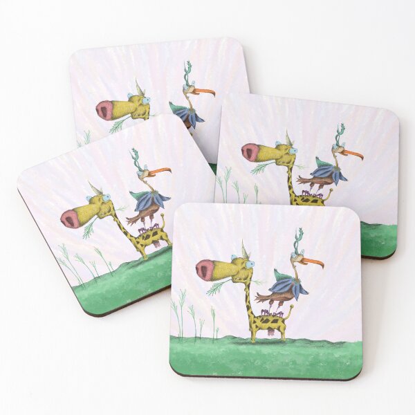 Item preview, A Giraffe and a Bird a0522 designed and sold by liquid-print.