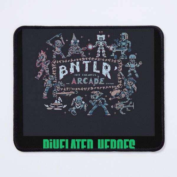 Item preview, Pixelated Heroes – Retro 8-Bit Arcade Gamer Design designed and sold by Saixor.