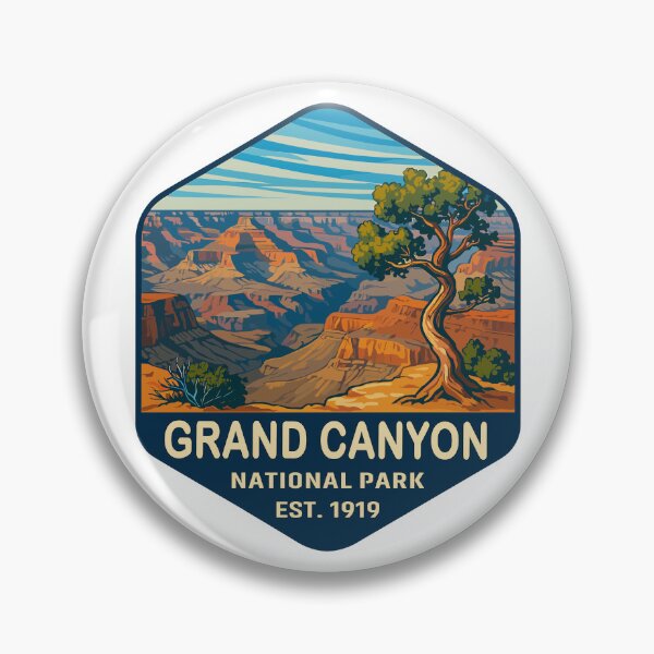 Item preview, Grand Canyon National Park Arizona Retro Badge designed and sold by Ismeal Von.