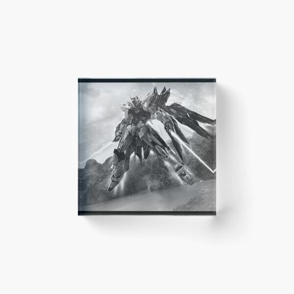 Item preview, black white ZGMF-X20A Strike Freedom Gundam illustration digital art designed and sold by sabartgunpla.