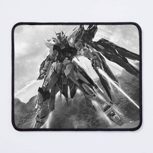 Item preview, black white ZGMF-X20A Strike Freedom Gundam illustration digital art designed and sold by sabartgunpla.