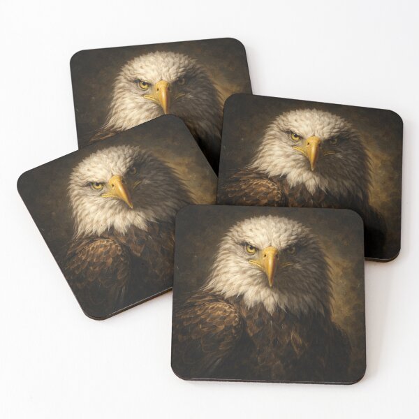 Item preview, Majestic Bald Eagle Portrait – Dramatic Wildlife Wall Art designed and sold by ApexAnimal Art.