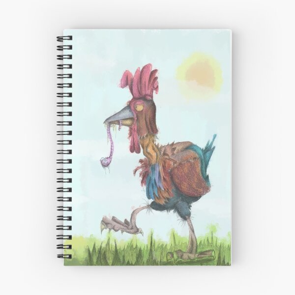 Item preview, Rooster and worm a0513 designed and sold by liquid-print.