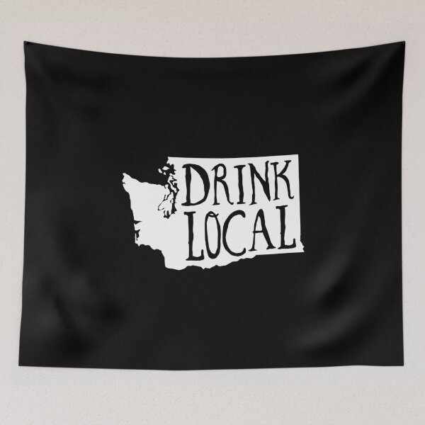 Item preview, Drink Local Washington State Outline Craft Beer designed and sold by graf1k.
