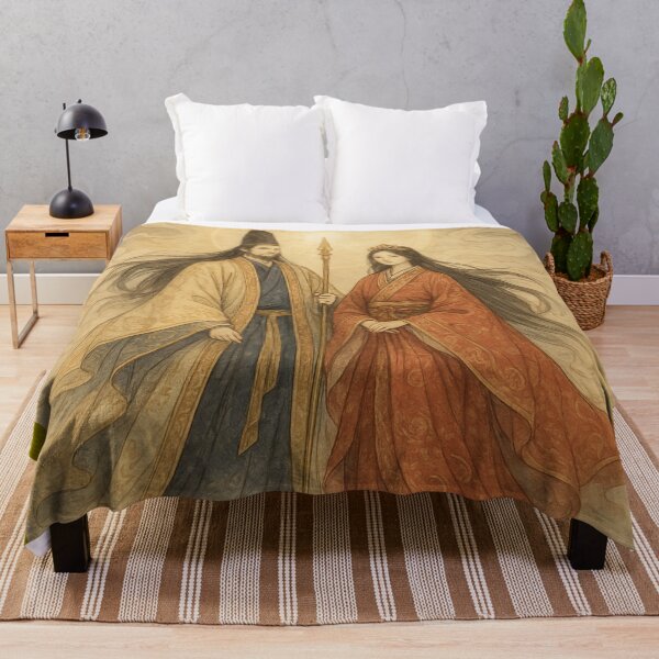 Item preview, Izanagi and Izanami: The Creation of Japan designed and sold by mythographiaart.