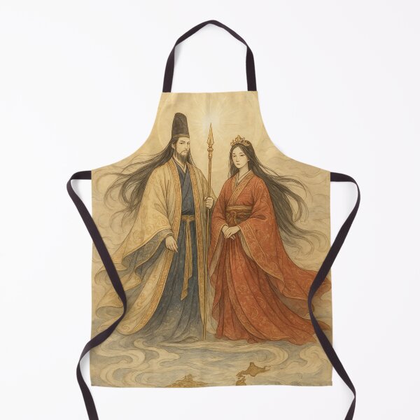 Item preview, Izanagi and Izanami: The Creation of Japan designed and sold by mythographiaart.