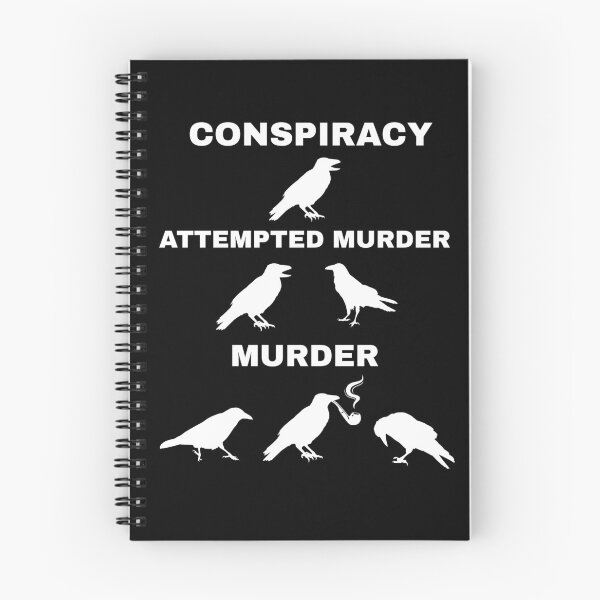 Item preview, Conspiracy Attempted Murder, Murder Pun Crow designed and sold by Minimalismat.